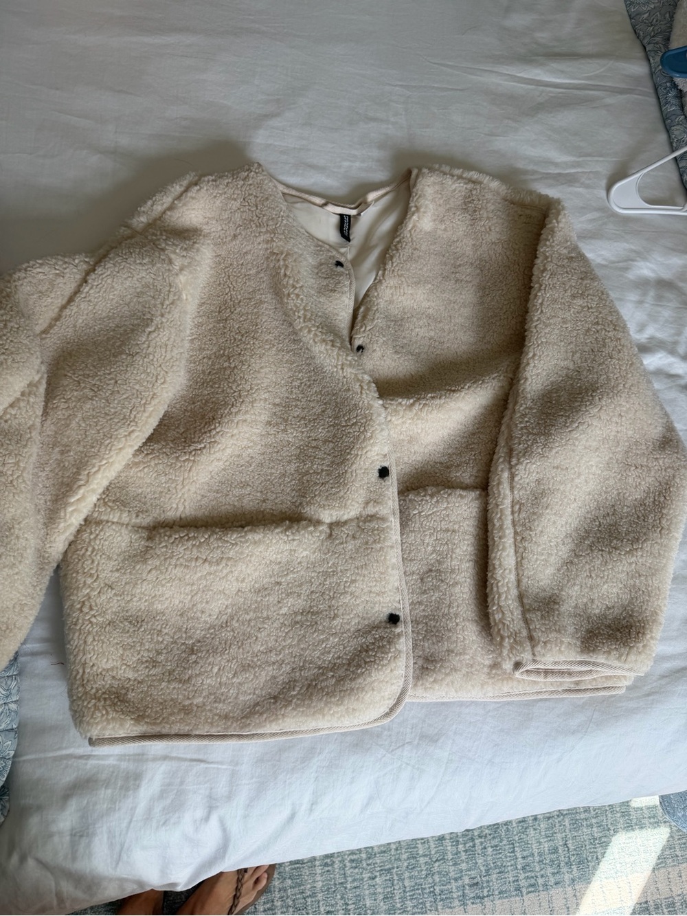 Divided Cream Teddy Sherpa Jacket